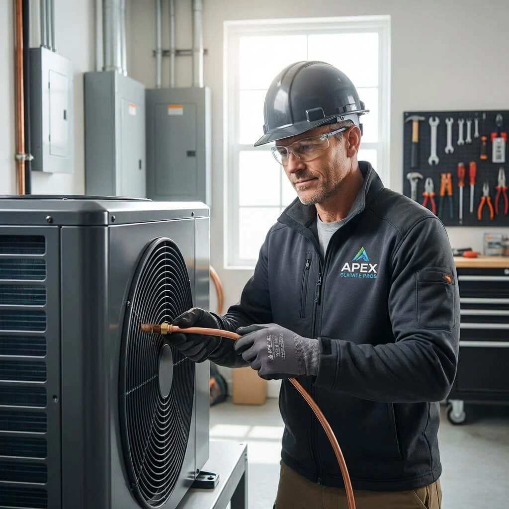 Installateur RGE réalisant un forage géothermique pour PAC eau eau avec sondes verticales